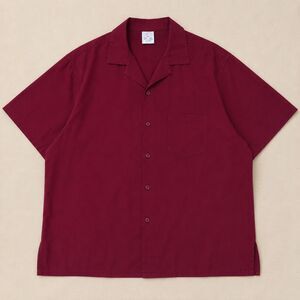 Superior Uniform Group Burgundy Camp Collar Button-Up Shirt Men’s XL